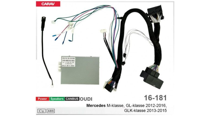 Комплект переходников Carav 16-181 в Mercedes ML, GL, GLK-Class (для магнитол 7", 9", 10.1"), фото 7