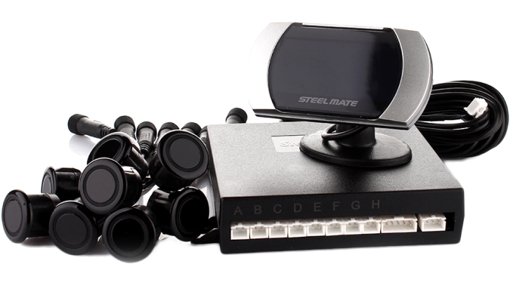 Парктроник Steel mate PTS810V2 Black (8 датчиков), Цвет датчиков: черный, фото 5