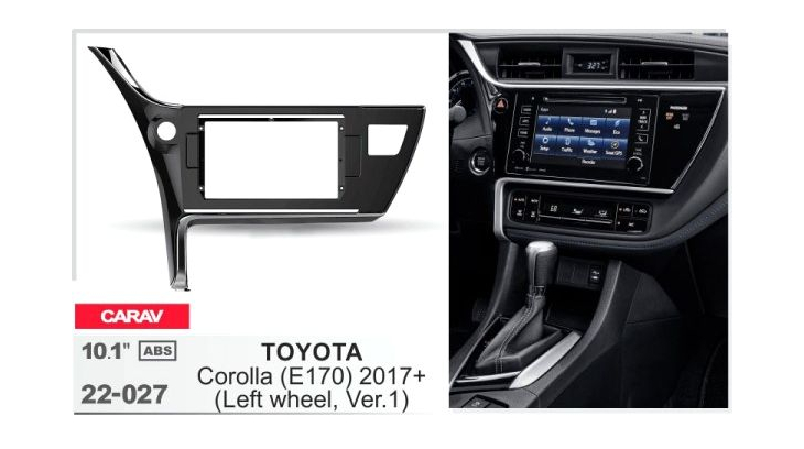 Переходная рамка Carav 22-027 для Corolla (E170) 2017-2019, фото 5