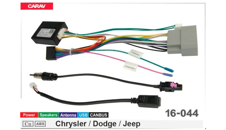 Комплект переходников Carav 16-044 в Jeep Grand Cherokee, Wrangler (для магнитол 7", 9", 10.1"), фото 6