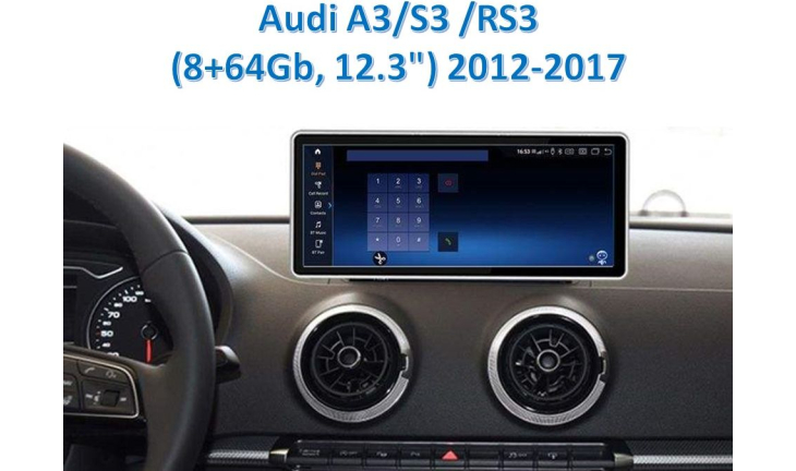 Штатна магнітола FORS.auto для Audi A3, S3, RS3 (8+64Gb, 12.3") 2012-2017 (0402-FA), Лінійка: FS-AU, Модифікація: 8+64Gb, Комплектація: 12,3", фото 2