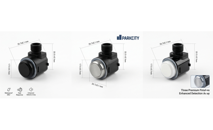 Парктроник ParkCity Kharkiv 6128C/4M Black S105 (4 датчика), Цвет датчиков: черный, фото 8