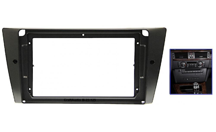 Переходная рамка CraftAudio B-22-125 для BMW 3 E90/91/E92/E93 2004-2012 без навигации, фото 2