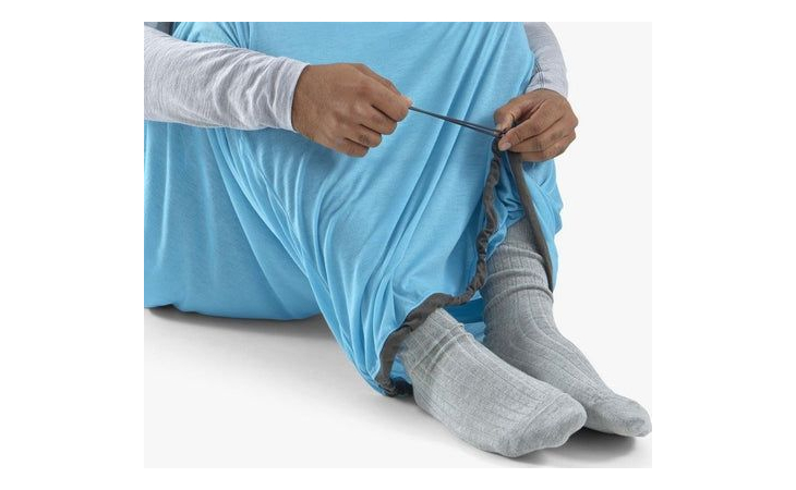 Вкладыш в спальник Sea to Summit Breeze Sleeping Bag Liner Insect Shield - Mummy w/ Drawcord - S Turkish Tile Blue, фото 3