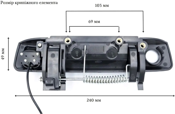 Камера заднього виду (штатна) Carv QAPU 2053 FD 05 (1080p) для Ford Ranger 2012-2020, Mazda BT50 2012-2020, фото 7