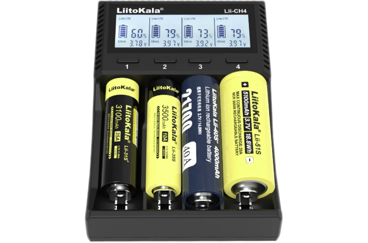 Универсальное зарядное устройство LiitoKala Lii-CH4 5V 2A на 4 канала, фото 4
