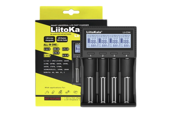Универсальное зарядное устройство LiitoKala Lii-CH4 5V 2A на 4 канала, фото 5
