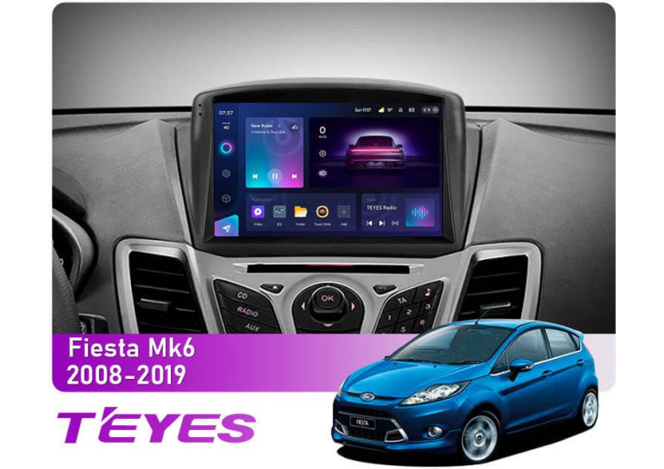 Штатная магнитола Teyes CC3 2k 4+32Gb Ford Fiesta 6 (Mk6) 2008-2019 (F2) (B) 9", Линейка: CC3 2k, Модификация: 4+32Gb, Комплектация: F2 B, фото 4