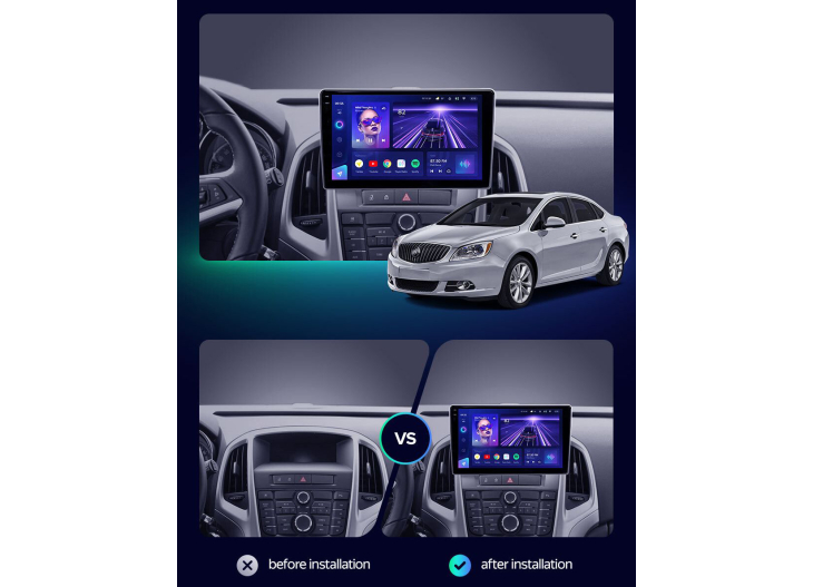 Штатная магнитола Teyes CC3 2k 4+32Gb Buick Excelle 2 2009-2015, Opel Astra J 2009-2017 9", Линейка: CC3 2k, Модификация: 4+32Gb, фото 2