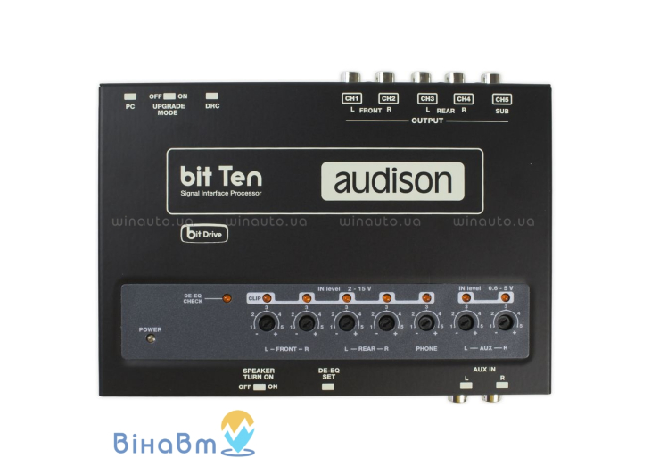Звуковой процессор Audison Bit Ten с аналоговыми входами, DRC, фото 3