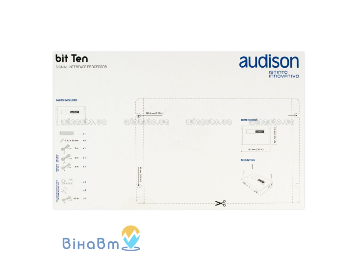 Звуковой процессор Audison Bit Ten с аналоговыми входами, DRC, фото 6