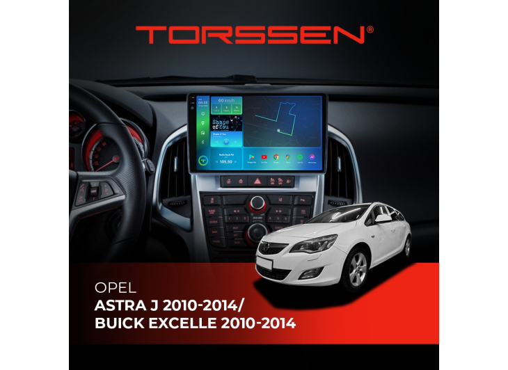 Штатная магнитола Torssen 2K Opel Astra J 2010-2014, Buick Excelle 2010-2014 F96128 4G Carplay DSP, Линейка: 2K F9, Модификация: 6+128Gb, фото 2