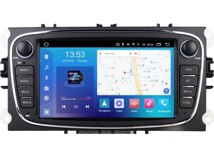 Штатная магнитола FORS.auto FS 2 PRO для-FDBO Ford Focus, Mondeo, S-Max, C-Max, Kuga, Fiesta, Fusion (2+32Gb, 7", Black) 2007-2011 (FS 2 PRO-FDBO), Линейка: FS 2 PRO, Модификация: 2+32Gb, Комплектация: Black, фото 4