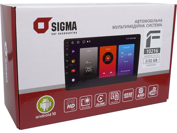 Автомагнитола Sigma F10216 2+32Gb 10", Линейка: F, Модификация: 2+32Gb, Комплектация: 10", фото 8