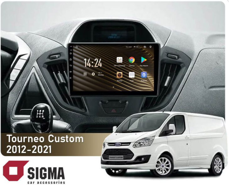Штатная магнитола Sigma S9464 4+64Gb Ford Tourneo Custom 1 / Transit 2012-2021 (F1) 9", Линейка: S, Модификация: 4+64Gb, фото 2
