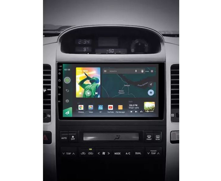 Штатная магнитола Sigma X9464 4+64Gb Toyota Land Cruiser Prado 120 / Lexus GX470 J120 2002-2009 (F1) (A) 9", Линейка: X, Модификация: 4+64Gb, Комплектация: F1 A, фото 2