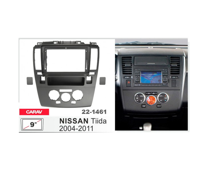 Переходная рамка Carav 22-1461 для Nissan Tiida 2004-2011, Versa 2007-2012, фото 4