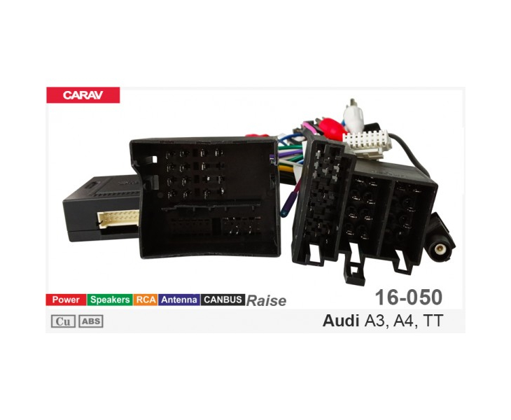 Комплект переходников Carav 16-050 в Audi A3, A4, TT (для магнитол 7", 9", 10.1"), фото 9