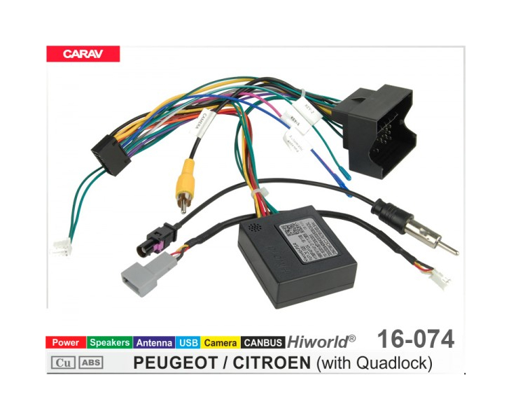 Комплект переходников Carav 16-074 в Citroen, Peugeot (для магнитол 7", 9", 10.1"), фото 9