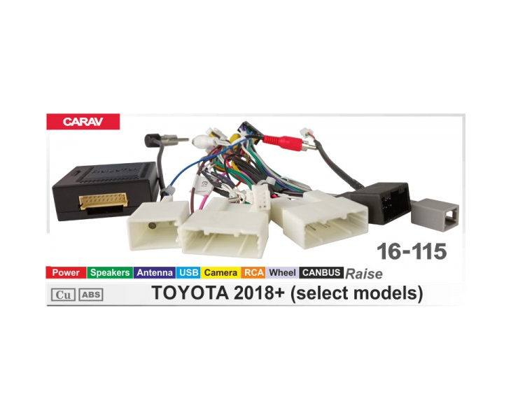 Комплект переходников Carav 16-115 в Toyota (для магнитол 7", 9", 10.1"), фото 11