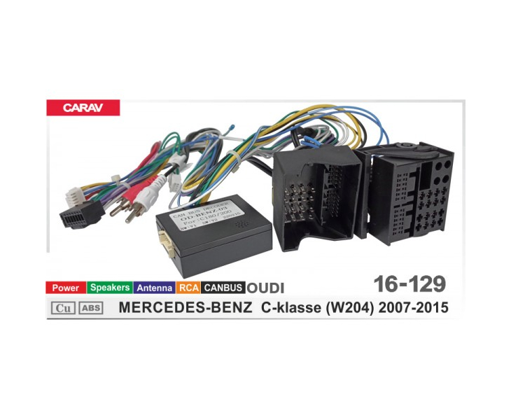 Комплект переходников Carav 16-129 в Mercedes C-Class (для магнитол 7", 9", 10.1"), фото 9