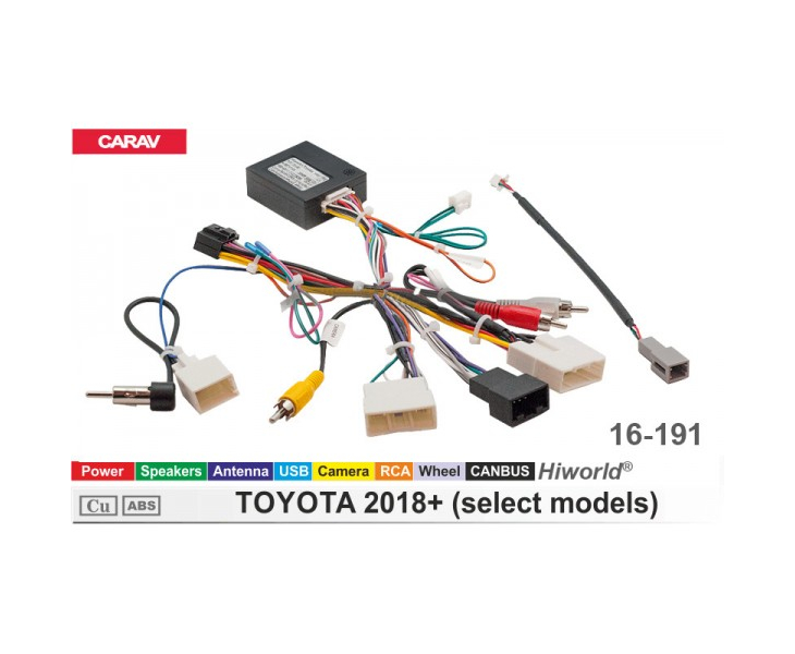 Комплект переходников Carav 16-191 в Toyota (для магнитол 7", 9", 10.1"), фото 10