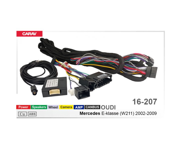 Комплект переходников Carav 16-207 в  Mercedes E Class (для магнитол 7", 9", 10.1"), фото 5