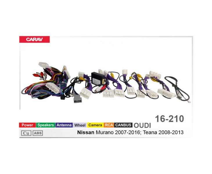 Комплект переходников Carav 16-210 в Nissan Murano, Teana (для магнитол 7", 9", 10.1"), фото 6