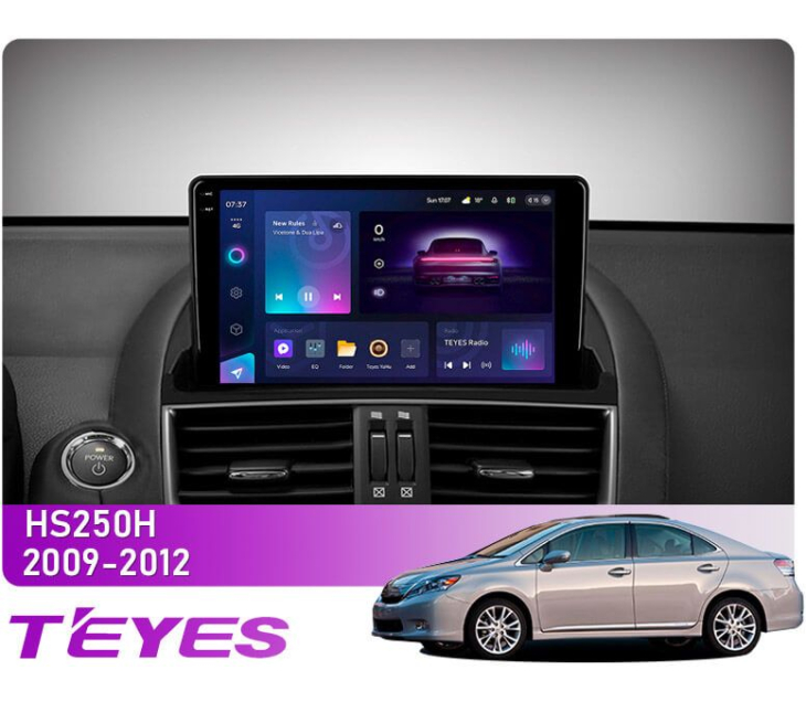 Штатная магнитола Teyes CC3 2k 6+128Gb Lexus HS250H F10 2009-2012 9", Линейка: CC3 2k, Модификация: 6+128Gb, фото 3