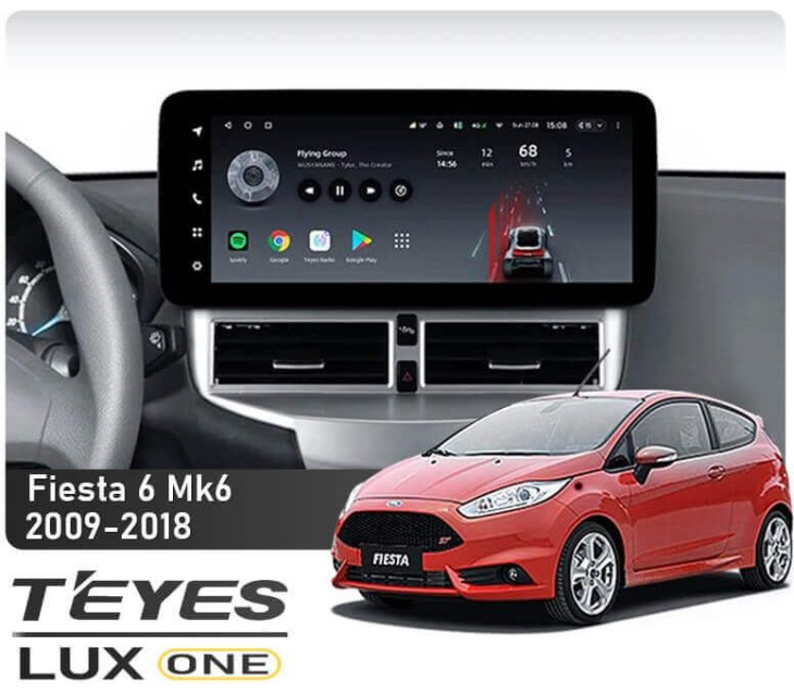 Штатная магнитола Teyes LUX ONE 4+64Gb Ford Fiesta 6 (Mk6) 2009-2018 (B) 12.3", Линейка: LUX ONE, Модификация: 4+64Gb, Комплектация: B, фото 2