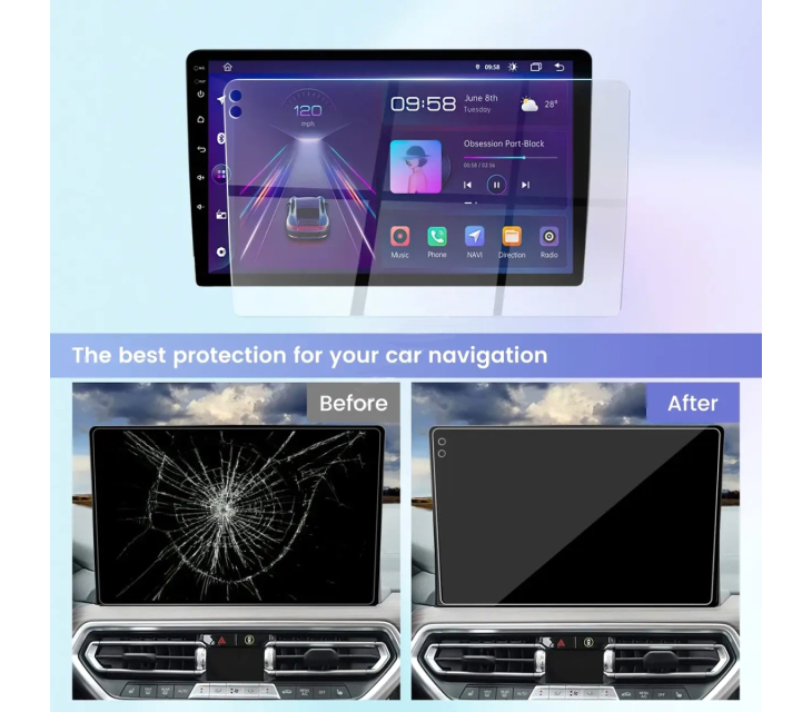 Защитное стекло для мультимедиа Screen Pro 10.36'' 2K M1511, фото 3