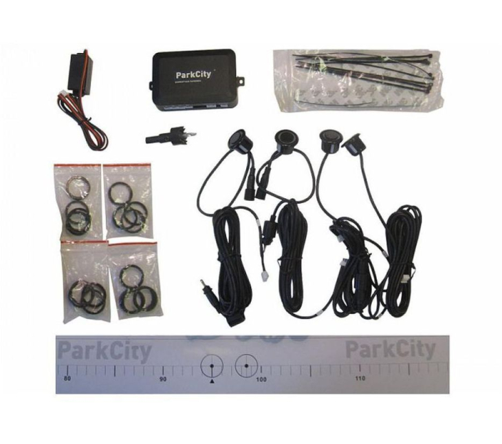Парктроник ParkCity Kiev 818/302L Black (8 датчиков), Цвет датчиков: черный, фото 6