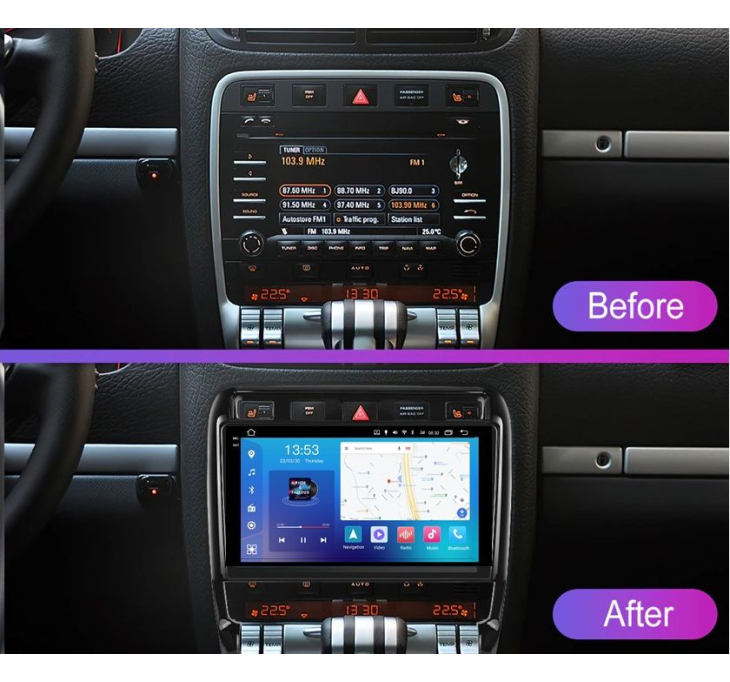 Штатна магнітола FORS.auto FS 8 PRO MAX для Porsche Cayenne (8+256Gb, 9") 2002-2010 (FS-6010-8), Лінійка: FS 8 PRO MAX, Модифікація: 8+256Gb, фото 2
