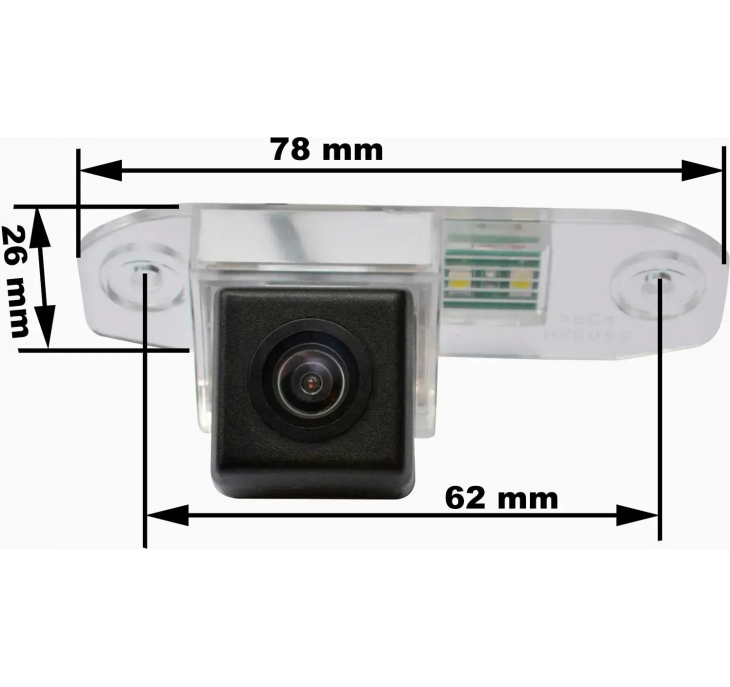 Камера заднего вида Prime-X CA-9598 T-1080P для Volvo S40 2003-2012, S80 2006+, XC60 2008-2013, XC90 2002+, V50 2004-2012, Модель камеры: Prime-X T-1080P, фото 3