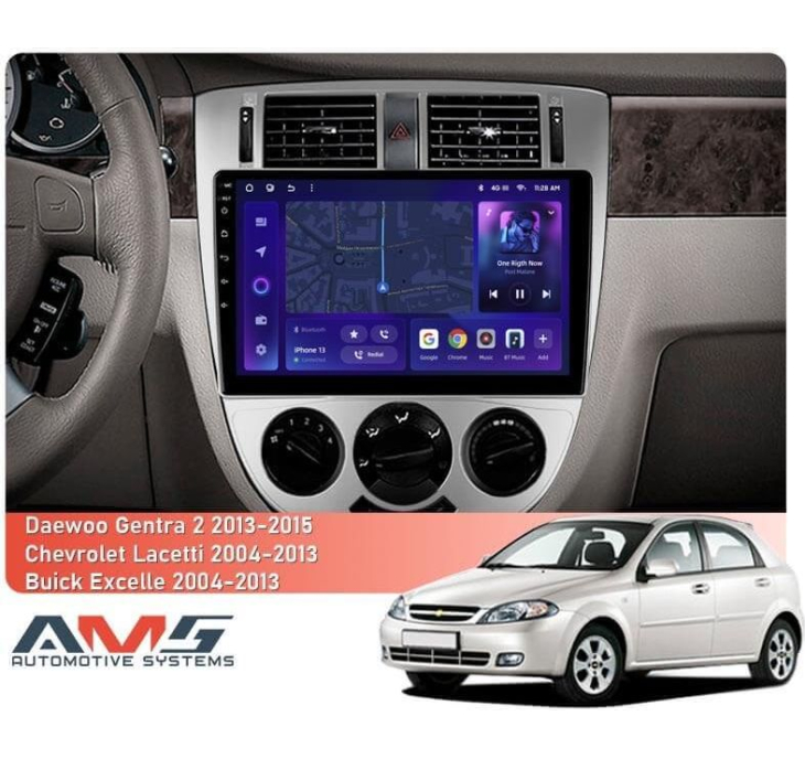 Штатная магнитола AMS MOSS M2 4+32Gb Chevrolet Lacetti J200/Buick Excelle Hrv 2004-2013/Daewoo Gentra 2 2013-2015 (F1) 10", Линейка: MOSS M2 4+32Gb, Комплектация: F1, фото 2