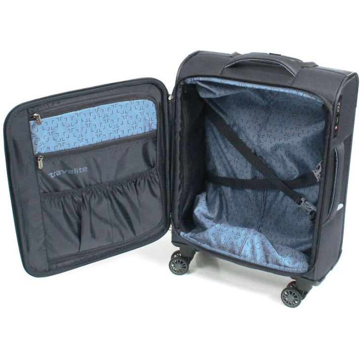 Чемодан Travelite Capri Black S (TL089847-01), Размер чемодана: S, Цвет: черный, фото 6