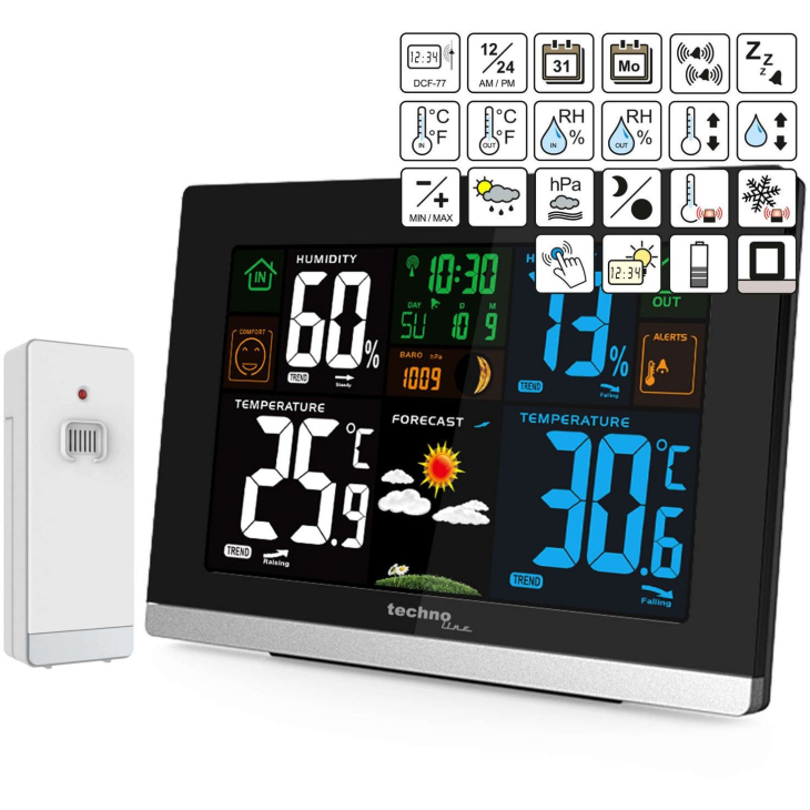 Метеостанція Technoline WS6462 Black, фото 7