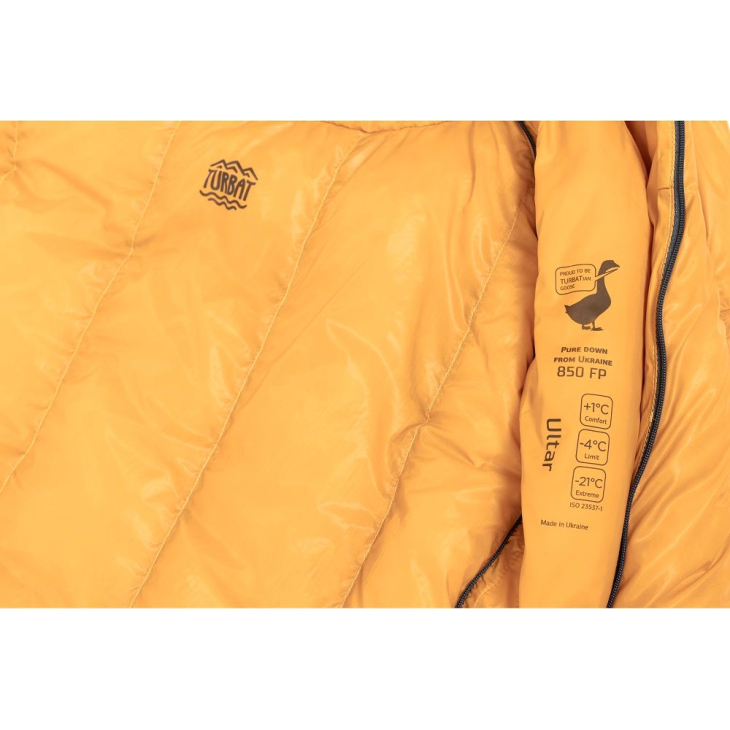 Спальный мешок Turbat Ultar Dark Cheddar orange 185, фото 10
