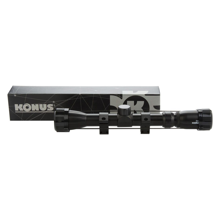 Приціл оптичний Konus KonusFIRE 3-9x32 30/30 (з кільцями), фото 4