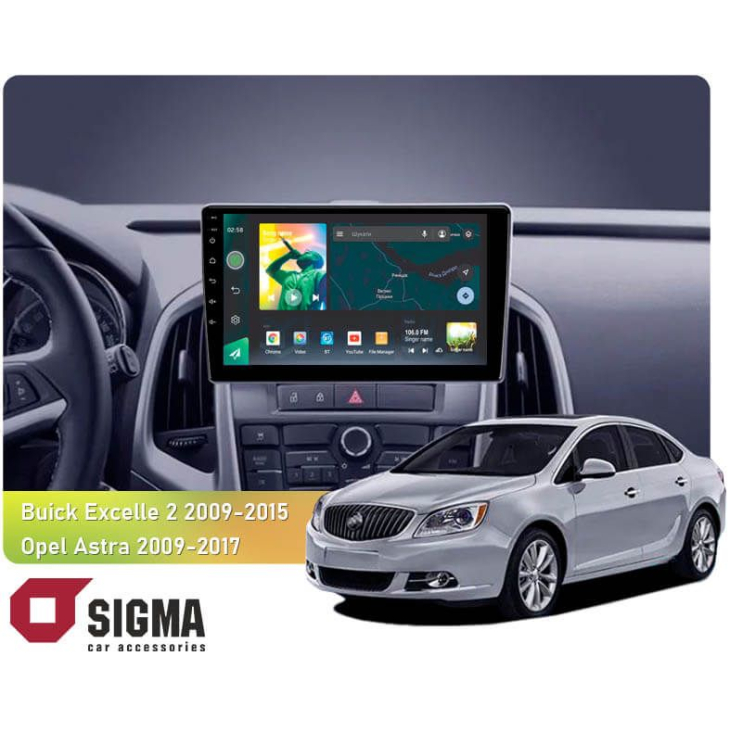 Штатная магнитола Sigma X9464 4+64Gb Buick Excelle 2 2009-2015, Opel Astra J 2009-2017 9", Линейка: X, Модификация: 4+64Gb, фото 3