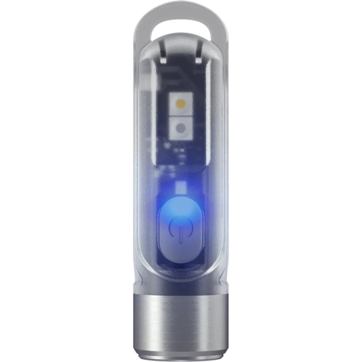 Фонарь наключный Nitecore TIKI прозрачный с USB-C, Цвет: прозрачный тип 2, фото 4