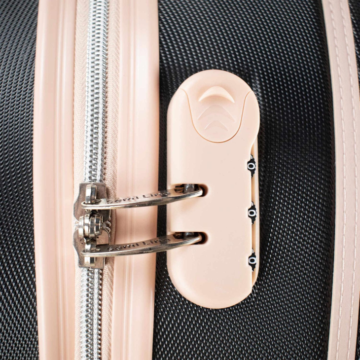 Чемодан Semi Line 24" M Black/Pink Cream (T5671-3), Размер чемодана: M, Цвет: черный, фото 12