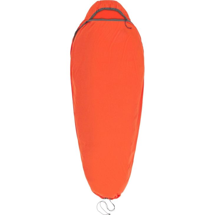 Вкладыш в спальник Sea to Summit Reactor Extreme Sleeping Bag Liner Mummy w/ Drawcord - S Spicy Orange, фото 