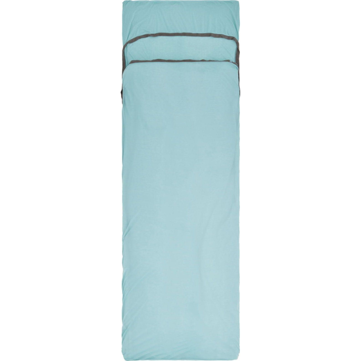 Вкладыш в спальник Sea to Summit Comfort Blend Sleeping Bag Liner Rectangular w/ Pillow Sleeve Aqua Sea Blue, фото 