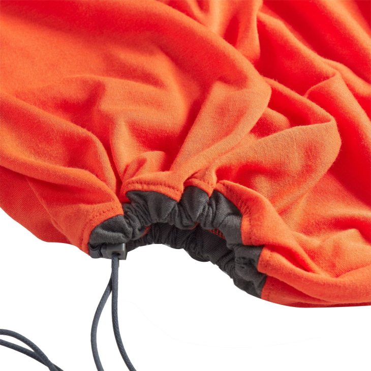 Вкладыш в спальник Sea to Summit Reactor Extreme Sleeping Bag Liner Mummy w/ Drawcord - S Spicy Orange, фото 4