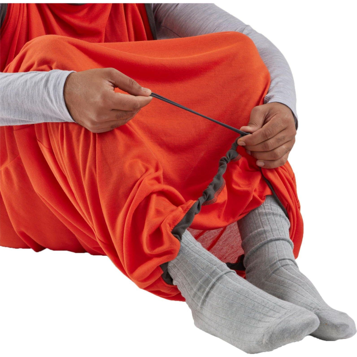 Вкладыш в спальник Sea to Summit Reactor Extreme Sleeping Bag Liner Mummy w/ Drawcord - S Spicy Orange, фото 5
