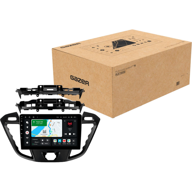 Штатная магнитола Gazer T6009-TRN PRO MAX для Ford Tourneo Custom 1 / Transit 2012-2021, Линейка: T6 9" PRO MAX, фото 12