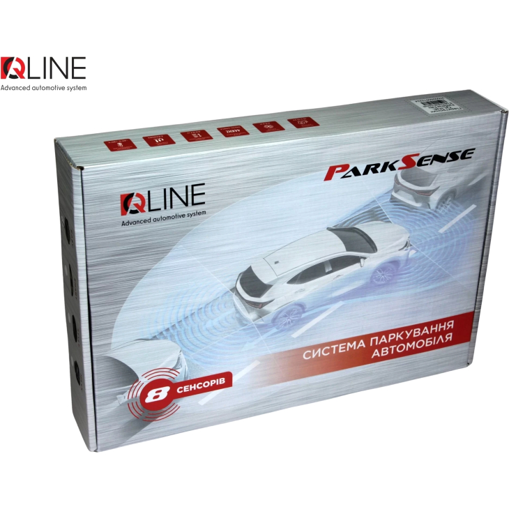 Парктроник QLine ParkSense Style 8 черный, Цвет датчиков: черный, фото 7