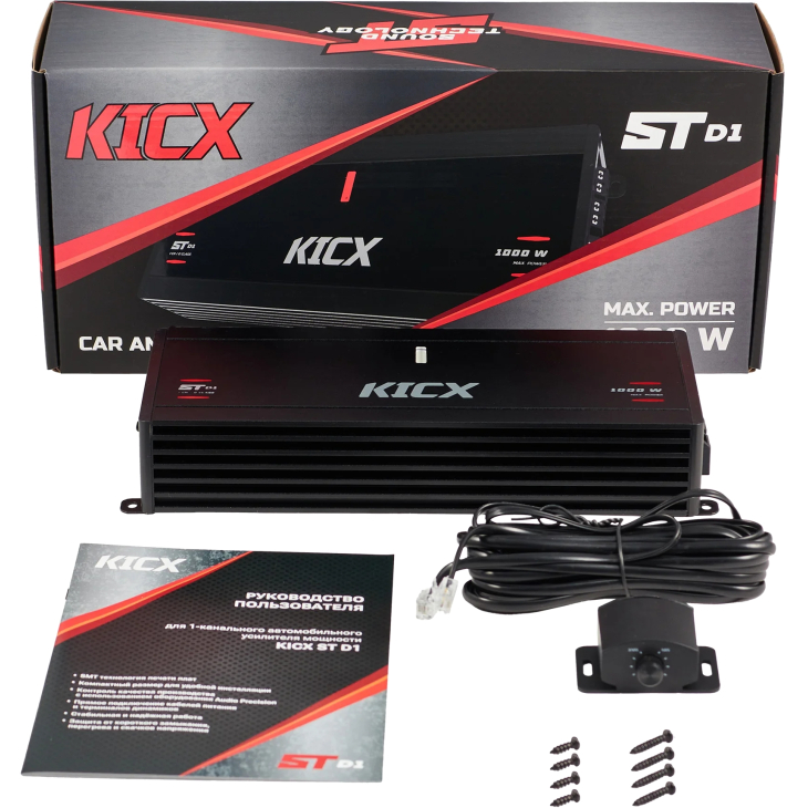Усилитель Kicx ST D1 1-канальный, фото 7