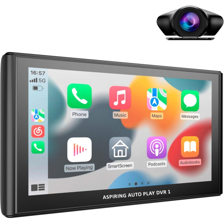 Автомобильный монитор Aspiring Auto Play DVR 1, Magnet, CarPlay, Android Auto, фото 3